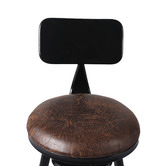 Oakleigh Home Bennett Industrial Adjustable Barstool