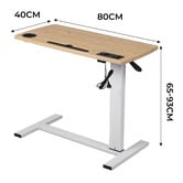 Oakleigh Home Oak &amp; White Bennett Adjustable Desk