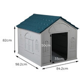 Oakleigh Home White &amp; Blue Buddy Dog House