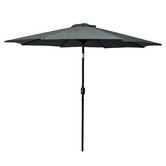Oakleigh Home Grey Solar Aluminium Outdoor Umbrella