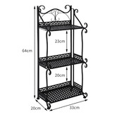 Oakleigh Home Bennett 3 Tier Steel Plant Stand