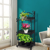 Oakleigh Home Bennett 3 Tier Steel Plant Stand