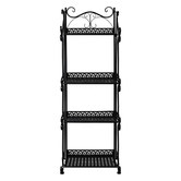 Oakleigh Home Bennett 4 Tier Steel Plant Stand