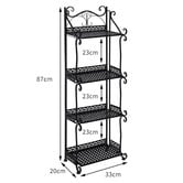 Oakleigh Home Bennett 4 Tier Steel Plant Stand