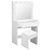 Oakleigh Home 2 Piece Bennett LED Dressing Table &amp; Stool Set