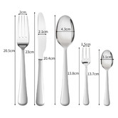 Oakleigh Home 30 Piece Prism Stainless Steel Cutlery Set