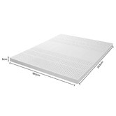 Oakleigh Home White Softy Latex Mattress Topper