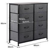 Oakleigh Home Bennett 8 Drawer Chest