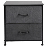Oakleigh Home Bennett 2 Drawer Bedside Table