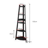 Oakleigh Home Larson 5 Tier Corner Ladder Shelf