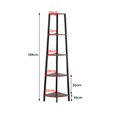 Oakleigh Home Tyra 5 Tier Corner Ladder Shelf