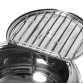 Oakleigh Home Fidel Silver Deep Fry Pot with Thermometer