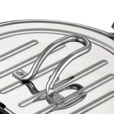 Oakleigh Home Fidel Silver Deep Fry Pot with Thermometer