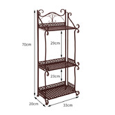 Oakleigh Home Josie 3 Tier Steel Plant Stand