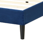 Oakleigh Home Blue Risha Velvet Bed Frame
