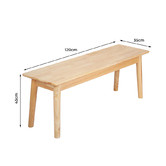 Oakleigh Home Loisa Rubberwood Dining Bench