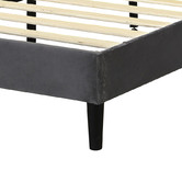 Oakleigh Home Grey Risha Velvet Bed Frame