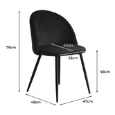 Oakleigh Home Emilie Velvet Dining Chairs