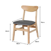 Oakleigh Home Gwyneth Rubberwood Dining Chairs