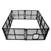 Oakleigh Home Black 8 Panel Foldable Pet Playpen