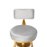 Oakleigh Home Safiya Velvet Adjustable Barstool