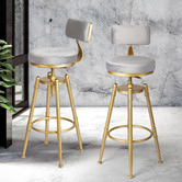 Oakleigh Home Safiya Velvet Adjustable Barstool