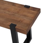 Oakleigh Home Stamp Pine Wood &amp; Metal Dining Benches
