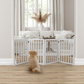 Oakleigh Home 4 Panel Wooden Foldable Pet Gate