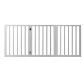Oakleigh Home White 3 Panel Wooden Foldable Pet Gate