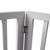 Oakleigh Home White 3 Panel Wooden Foldable Pet Gate