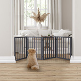 Oakleigh Home 4 Panel Wooden Foldable Pet Gate