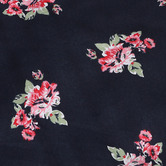 Oakleigh Home Navy Floral Double-Sided Bolstered Pet Bed