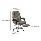 Oakleigh Home Geraint Upholstered Gaming Office Chair with Footrest