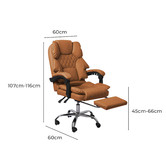 Oakleigh Home Geraint Upholstered Gaming Office Chair with Footrest