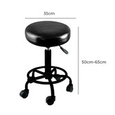 Oakleigh Home Black Dustin Upholstered Adjustable Stool