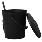 Oakleigh Home Black Ash Bucket with Shovel
