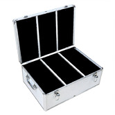 Oakleigh Home Aluminium CD/DVD Storage Case with 250 Free Inserts
