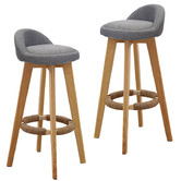 Oakleigh Home 72cm Homebeat Low Back Swivel Barstools