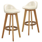 Oakleigh Home 72cm Homebeat Faux Leather Swivel Barstools