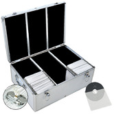 Oakleigh Home Aluminium CD/DVD Storage Case with 250 Free Inserts ...