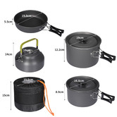Oakleigh Home 16 Piece Camping Cookware Set