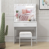Oakleigh Home 2 Piece Bennett LED Dressing Table &amp; Stool Set