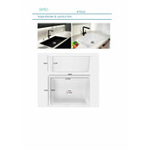Oakleigh Home 590mm Single Granite Kitchen Sink