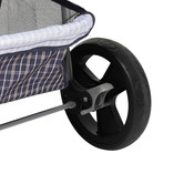 Oakleigh Home Plaid Pawz 3 Wheel Compact Pet Stroller