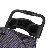Oakleigh Home Plaid Pawz 3 Wheel Compact Pet Stroller