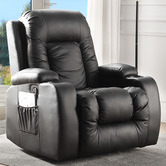 Oakleigh Home Rukwa Faux Leather Heated Massage Recliner Chair
