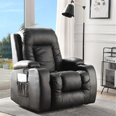Oakleigh Home Rukwa Faux Leather Heated Massage Recliner Chair