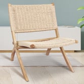 Oakleigh Home Magadi Ash Wood Lounge Chair
