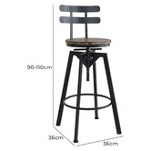 Oakleigh Home Naum Adjustable Swivel Barstool
