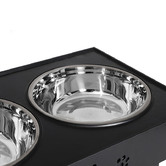 Oakleigh Home 3 Piece Elevated Dual Pet Feeder Set